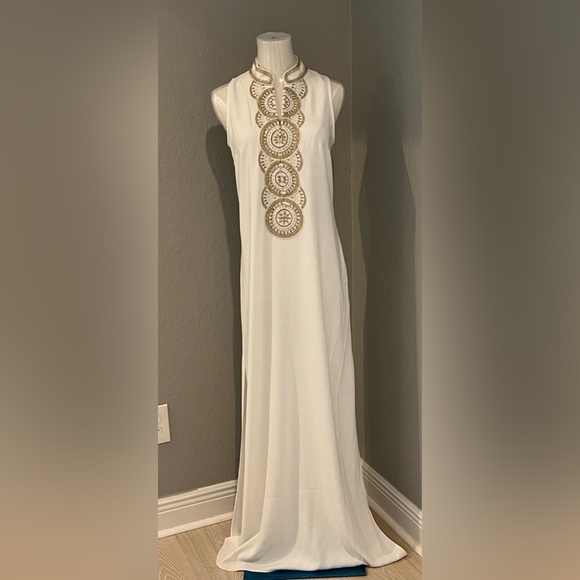 JANE RESORT WHITE Lilly Pulitzer Dress FULL LENGTH MAXI NWT 0 2 4 Embroidery - Picture 1 of 8